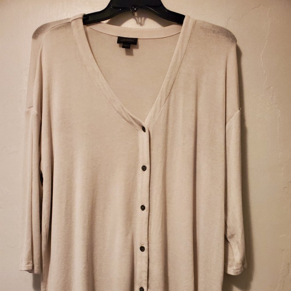 J. Jill sz L Cardigan Wearever Collection light